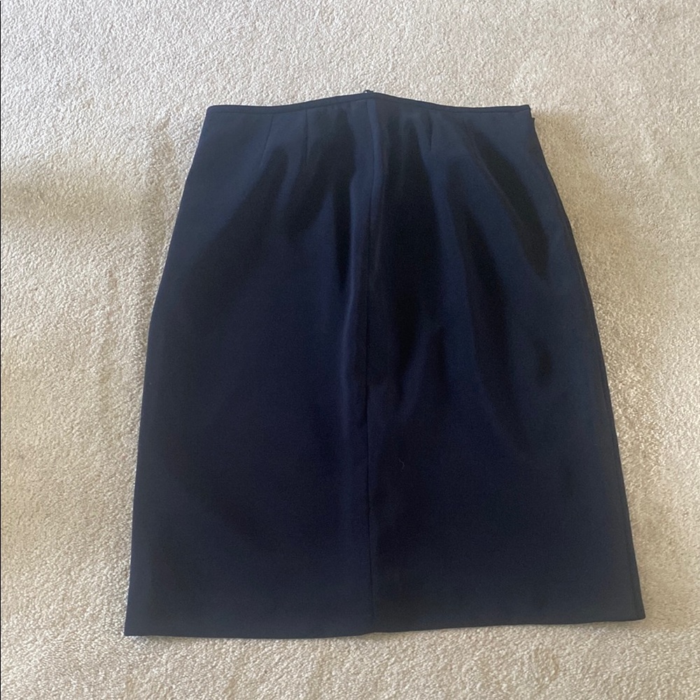 Kasper Dark Blue Pencil Skirt